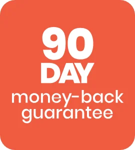 NoBark Ultra 90 day money-back guarantee badge